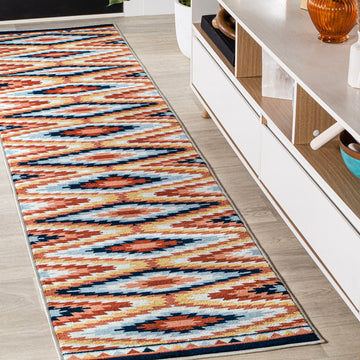 Konya Diamond Kilim Geometric Area Rug